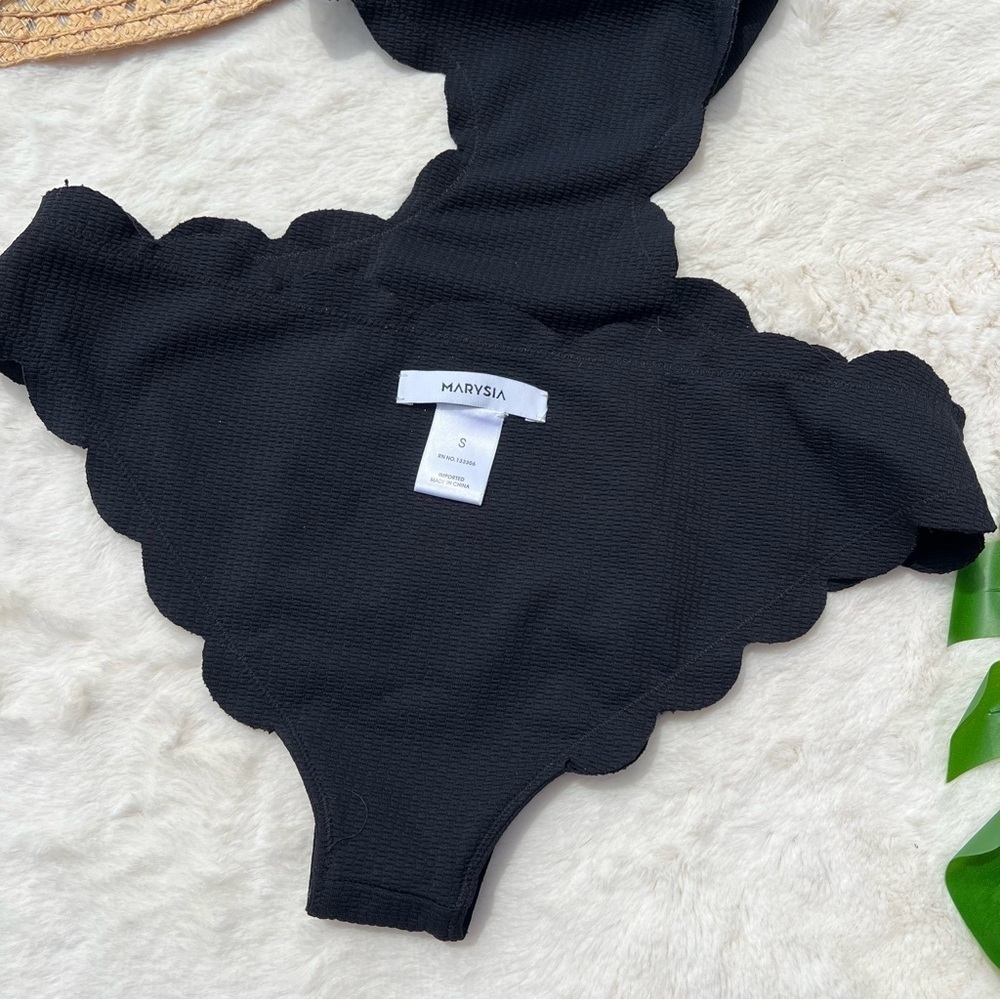 Marysia Mott Cut Out Maillot One Piece Swimsuit in Black - Picture 8 of 10